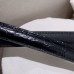 Replica Ysl Oval Buckle Thin Belt in Croco with Gold Hardware