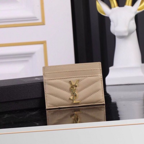 Replica Fake Ysl Card Case Beige 423291