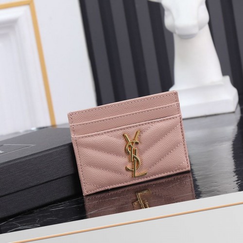 Replica Fake Ysl Card Case Pink 423291