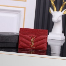 Replica Fake Ysl Card Case red 423291