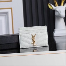 Replica Fake Ysl Card Case White 423291