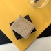 Replica Ysl Compact Tri Fold Wallet in Beige