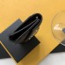 Replica Ysl Compact Tri Fold Wallet in Black with Silver Hardware