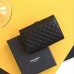 Replica Ysl Envelope Small Wallet in Mix Matelasse Black with Gold Hardware