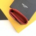 Replica Ysl Envelope Small Wallet in Mix Matelasse Red