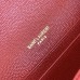 Replica Ysl Envelope Small Wallet in Mix Matelasse Red