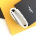 Replica Ysl Envelope Small Wallet in Mix Matelasse White