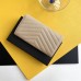 Replica Ysl Large Flap Wallet in Beige with Gold Hardware