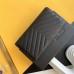Replica Ysl Large Flap Wallet in Black with Gold Hardware