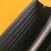 Replica Ysl Large Flap Wallet in Black with Silver Hardware
