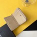 Replica Ysl Compact Zip Around Wallet in Beige with Gold Hardware