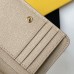 Replica Ysl Compact Zip Around Wallet in Beige with Gold Hardware