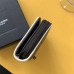 Replica Ysl Compact Zip Around Wallet in Black with Black Hardware