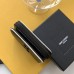 Replica Ysl Compact Zip Around Wallet in Black with Black Hardware