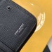 Replica Ysl Compact Zip Around Wallet in Black with Black Hardware