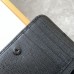 Replica Ysl Compact Zip Around Wallet in Black with Black Hardware