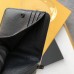 Replica Ysl Compact Zip Around Wallet in Black with Black Hardware