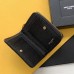Replica Ysl Compact Zip Around Wallet in Black with Gold Hardware