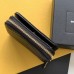 Replica Ysl Compact Zip Around Wallet in Black with Gold Hardware