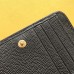 Replica Ysl Compact Zip Around Wallet in Black with Gold Hardware