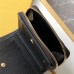Replica Ysl Compact Zip Around Wallet in Black with Gold Hardware