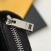 Replica Ysl Compact Zip Around Wallet in Black with Silver Hardware