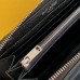 Replica Ysl Zip Around Wallet in Black with Silver Hardware