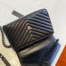 Replica Ysl Medium College Handbags in Black with Black Hardware