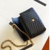 Replica Ysl Medium College Handbags in Black with Gold Hardware