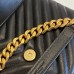 Replica Ysl Medium College Handbags in Black with Gold Hardware