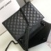 Replica Ysl Medium Envelope Bag in Black with Black Hareware
