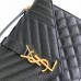 Replica Ysl Medium Envelope Bag in Black with gold Hareware
