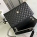 Replica Ysl Medium Envelope Bag in Black with silver Hareware