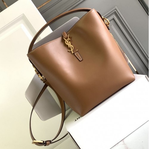Replica Ysl Le 37 bucket Bag in Brown