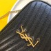 Replica YSL Lou Mini Camera Bag  in Black with Gold hardware