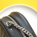 Replica YSL Lou Mini Camera Bag  in Black with Silver hardware