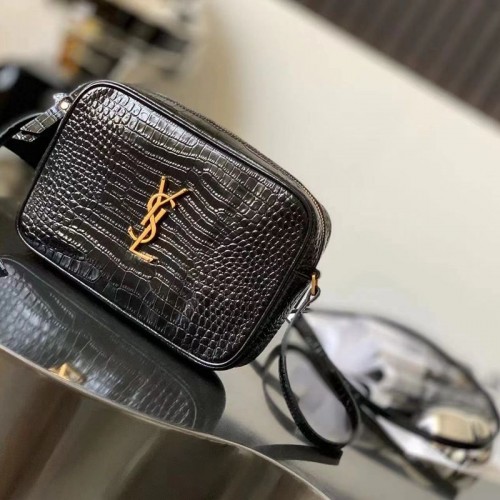 Replica YSL Lou Camera Bag  print Croco