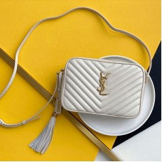 Replica YSL Lou Camera Bag White