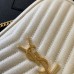 Replica YSL Lou Mini Camera Bag in White