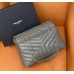 Replica Ysl Medium LouLou Bag in grey with silver