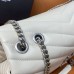 Replica Ysl Medium LouLou Bag in white with silver