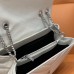 Replica Ysl Medium LouLou Bag in white with silver