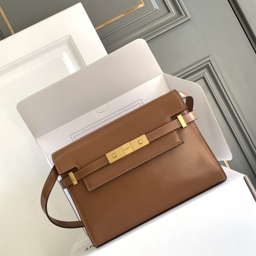 Replica Ysl Manhattan Small Shoulder Bag in tan