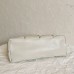 Replica Ysl Medium Puffer Bag white with silver hardware