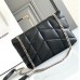 Replica YSL Puffer Toy Bag Black with Silver Hardware