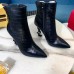 Replica Ysl Opyum booties crocodile print